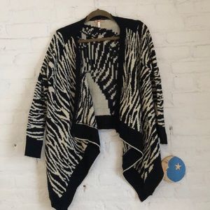 Cozy Zebra Cardigan
